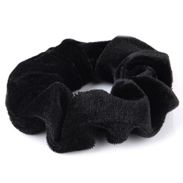

10 pack black velvet scrunchie hair elastics hair bobbles bands