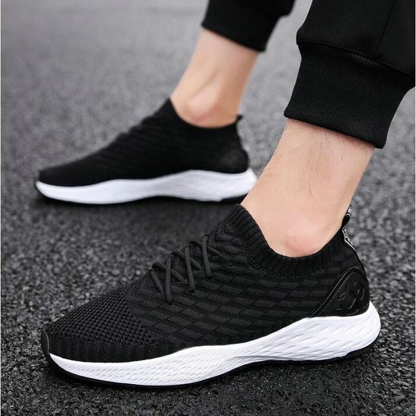 

2019 new male/ men sneakers shoes red black gray comfortable non-slip soft mesh men casual shoes lk-77