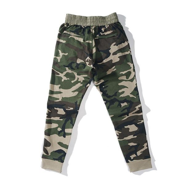 

high street mens camouflage printed jogger harem zipper elastic waist baggy pants casual sweatpants fashion long trousers, Black