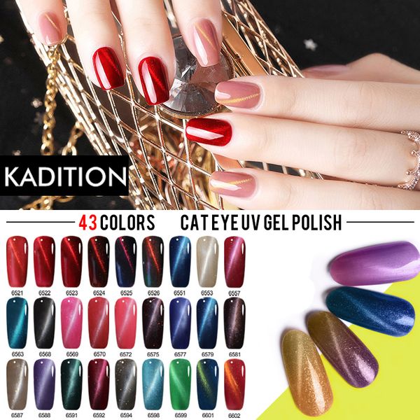 

kadition ногти гель 9d хамелеон cat eye гвозди магнитный гель soak уф-лак для ногтей romantic блестящих лакокрасочными нужна black base, Red;pink