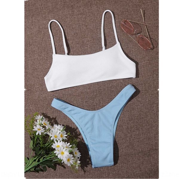 

5wpis split women's swimming 2020 snake cloth beach split women's swimming bikini 2020 snake cloth beach bikini swimsuit swimsuit, White;black