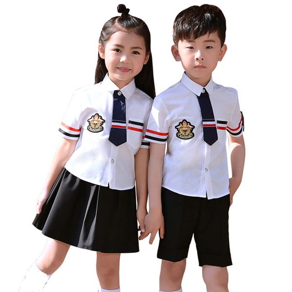 

мальчики официальный день рождения платье школьная форма девушки торжественный свадебные юбки рубашки set боути дети performance костюм, White