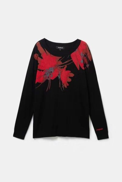 

spanish spring and autumn fashion long sleeve soft base sweater, White;black