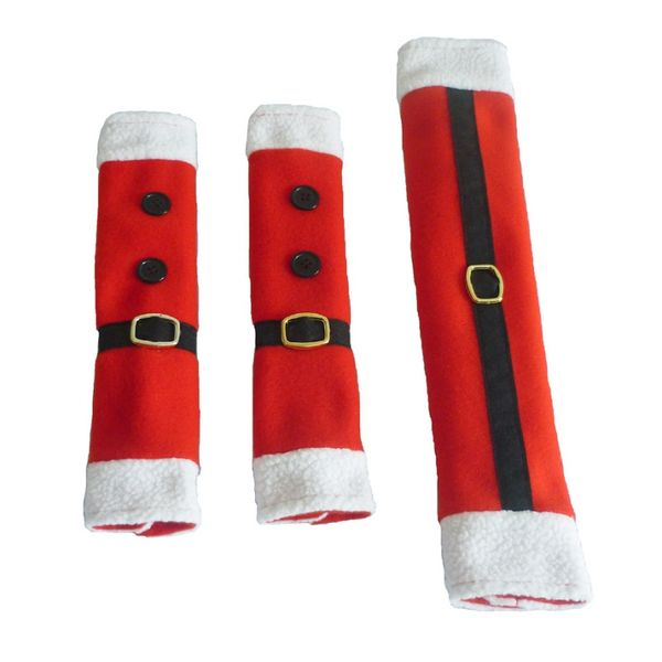 

new 3pcs/set christmas decoration kitchen refrigerator microwave oven door handle knob cloth covers