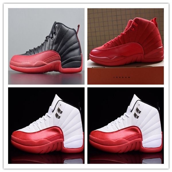 jordan 12 rojo con blanco