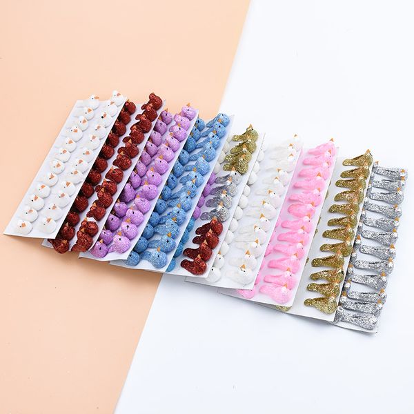

24pcs fake foam multicolor bird fridge sticker christmas wreath decorations for home wedding party kids toys artificial plants