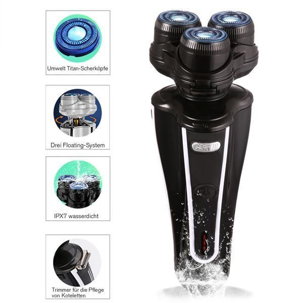 

electric shavers men trimmer electric head razor shaver shaving blades triple blade washable 100-240v