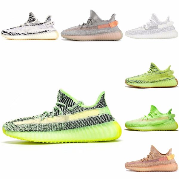 

kanye west shoes static black reflective kanye men women runing shoes antlia synth lundmark glow true form clay zebra cream white