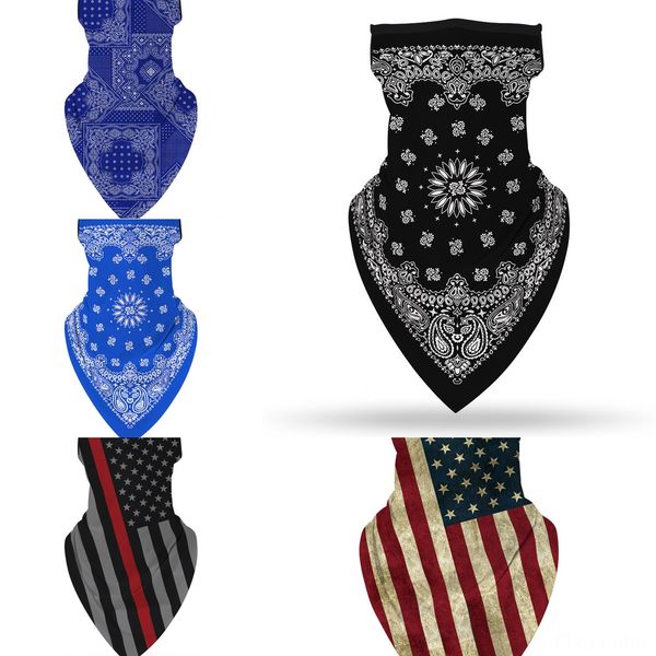 

qkbu5 scarf sports face printing style multi-function magic scarf half bandana mask neck cover outdoor anti-uv cycling headwear, Black