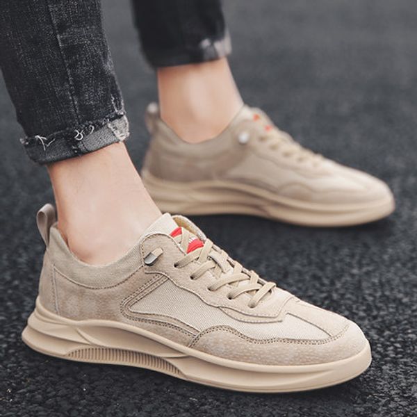 

men's shoes spring autumn 2019 new korean style casual casual shoes summer breathable web celebrity trend canvas shoes, Black