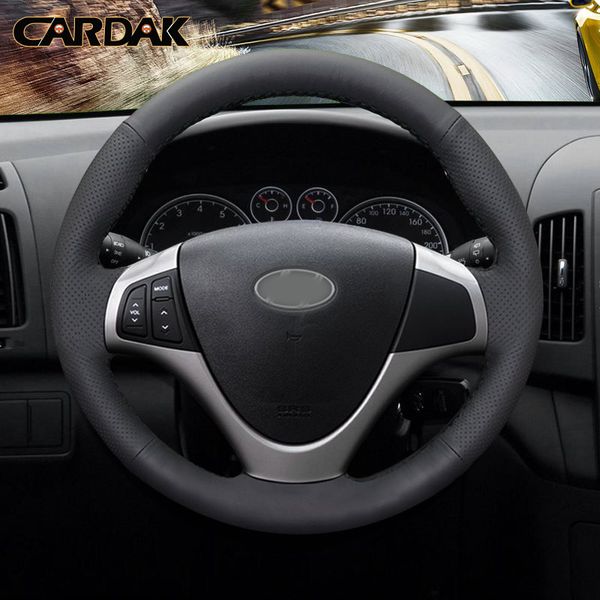 

cardak крышка рулевого колеса из искусственной кожи для i30 2008 2009 2010 fd автомобильные аксессуары для укладки
