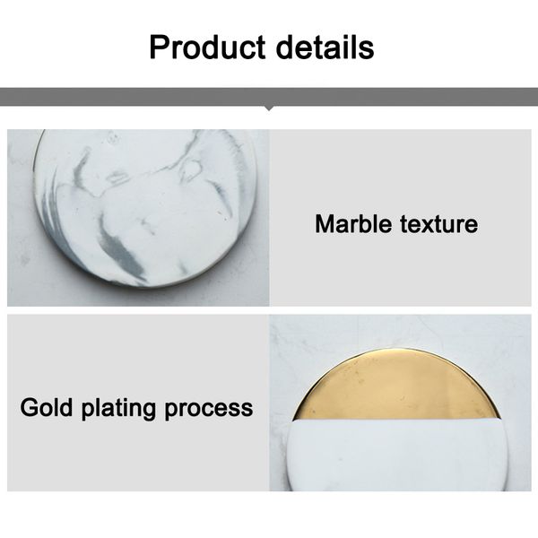 

cup mat ceramic pad heat resistant marble pattern for kitchen home coffee hyd88