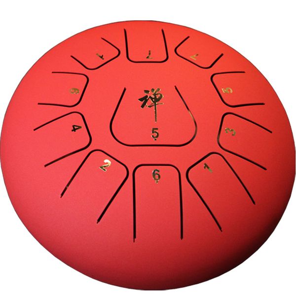 

12 inch 11 notes percussion drums steel tongue drum hand pan drum with drum mallets carry bags+note sticks for children instrument