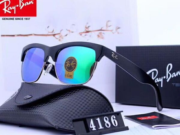 

2020 classic men's and women's glass sunglasses fashion trend hd explosion-proof tempered glass lenses, White;black
