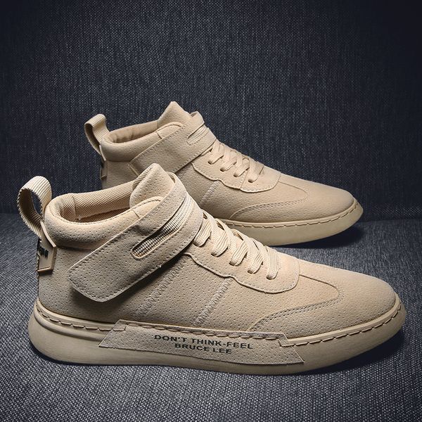 

qzhsmy мужчины повседневная обувь сапоги осень обуви вентиляционное student кроссовки zapatos hombre soft light удобная дышащая 39-44 cj1912, Black