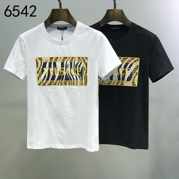 

new arrival spring and summer print mens t shirt casual mens t-shirt shirt mens 191202-59128*2826, White