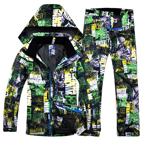 

2019 super warm winter clothing man ski suit snowboard jacket pant outdoor sport wear skiing coat trouser windproof waterproof