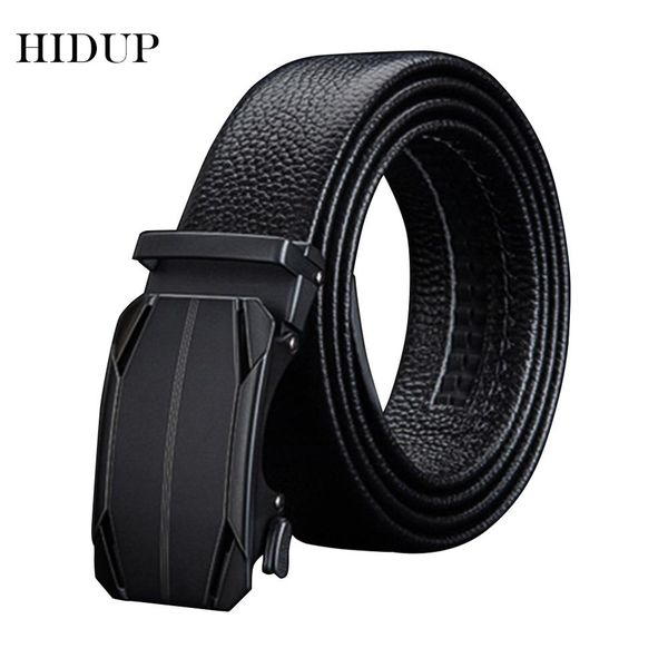 

hidup new designer formal styles automatic ratchet belts soft cow genuine leather belts for men 35mm width nwj807, Black;brown
