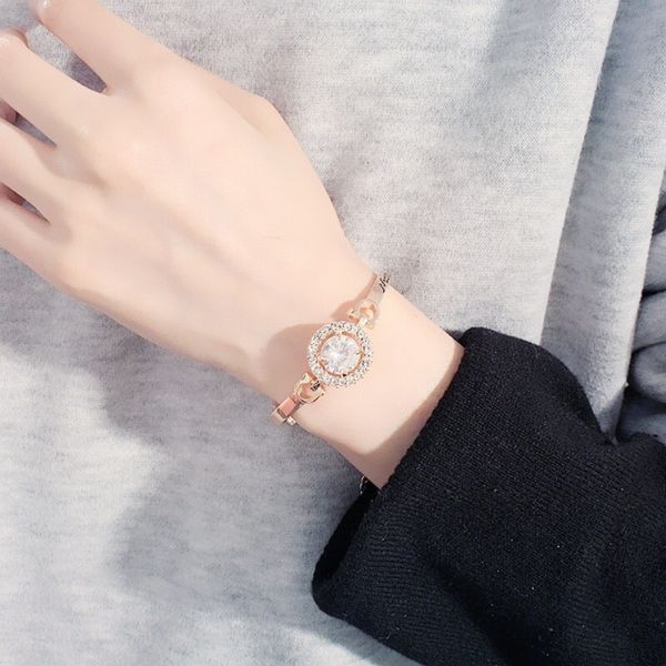 

fashion crystal zircon bangle women, Black