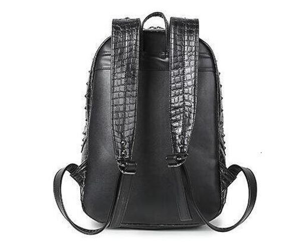 

factory sales tidal current personality backpack punk style 3d stereo rivet men and women backpack grade pu stereo animal rivet backpack
