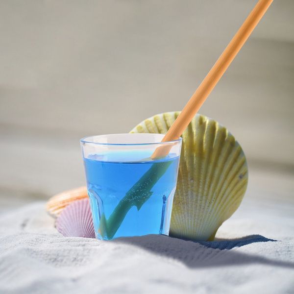 

1pcs organic bamboo drinking straw party birthday wedding biodegradable wood straws tablewarecm