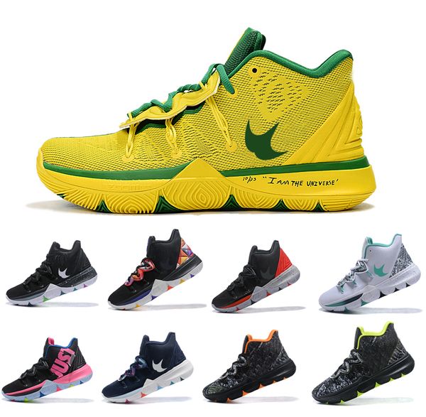 

2019 newest Kyrie 5 Ikhet black magic Men's Basketball Shoes weave Basketball Irving Sport Sneaker size 7-12