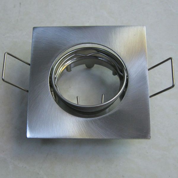 2019 Black Golden Recessed Mounting Gu10 Mr16 Square Mounting Bracket White Ceiling Spot Light Round Fitting Silver Gimbal Fixture From Usalight