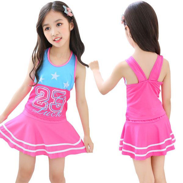 

children swimwear cute girls summer swimsuit one pieces swim skirt suits kids bathing suits princess kids beach dress beachwear
