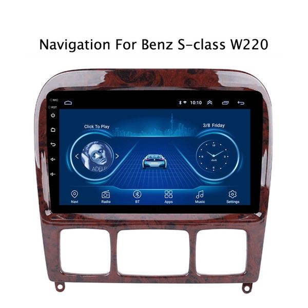 

super slim android 8.1 gps navigation for s class w220 s280 s320 s350 s400 s420 s430 w215 car radio multimedia head unit car dvd