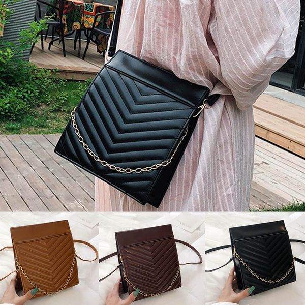 

kkmhan brand women's fashion simple shoulder bag large capacity diagonal cross bag chain dropshipping torebka damska bolsos