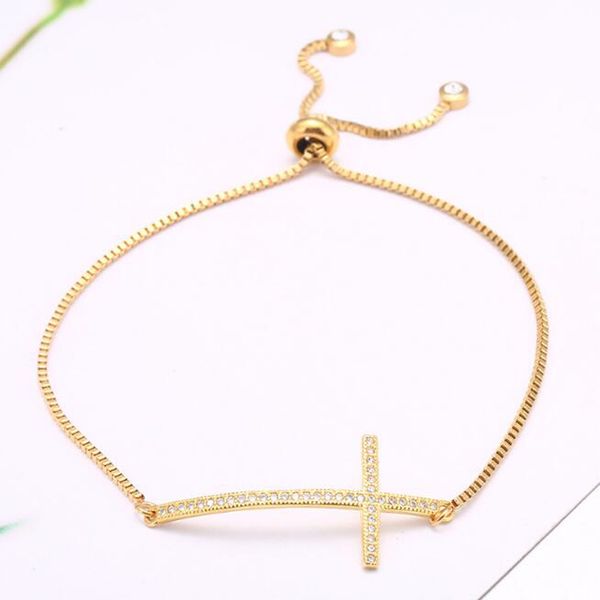 

fashion women cross bracelet/necklace gold crystals cuff bangle jewelry gift for for wife mom girls, White