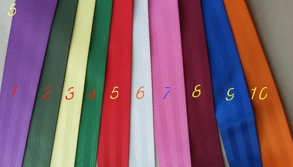 

12 colors 17 meter roll seat belt webbing safety strap120 colors 200 pins