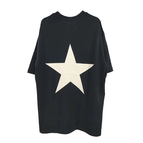 

essentials fear of god 18ss страх god fog essentials звезда футболка мужчины женщины лето est street logo печать короткими рукавами повседне, White;black