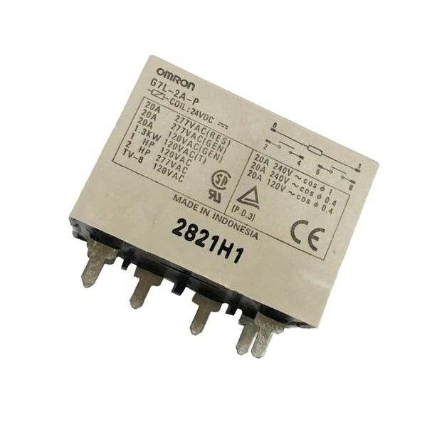 

g7l-2a-p 6-контактный dpst промышленный источник катушки реле 24vdc 20a
