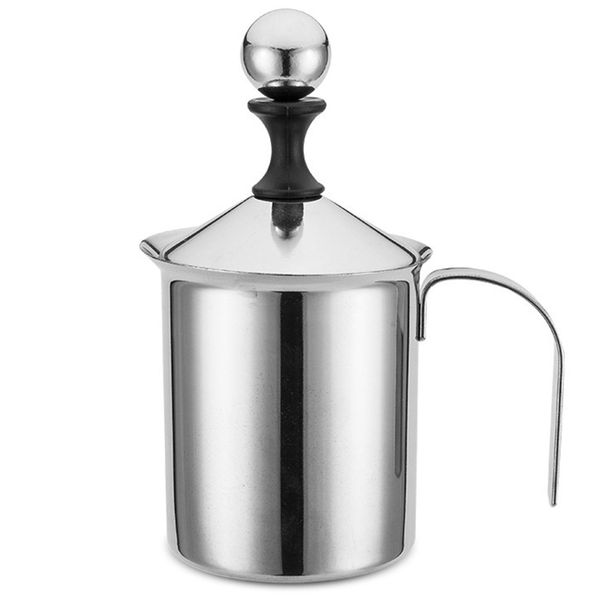 

manual milk french press coffee maker stainless steel hand pump milk foamer handheld jug