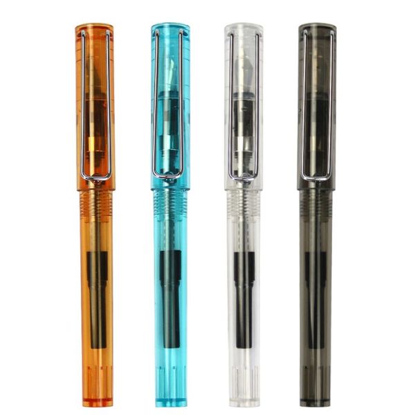 

1 pcs students gift boxed pen beginners practicing ink suction ef pen tip triangle hold universal ink bag y8801 gift