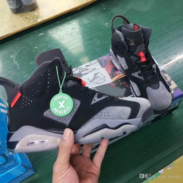 

2020 new arrival 6 psg mens basketball shoes for iron grey infrared 23 black 6s vi baskets sports trainers men sneakers
