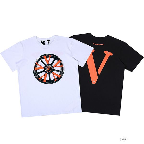 

vlone big v mens дизайнер тенниска life друзья pop-up лос-анджелес ограничен большой v напечатаны свободно короткими рукавами мужчин и женщи, White;black