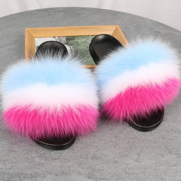 

fur тапочек женщин меховых тапочек для детей дизайнерских меховых тапочек, Black
