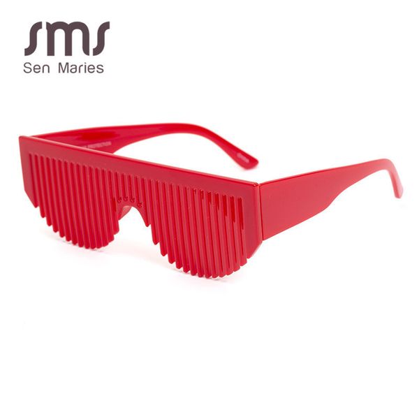 

comb women unique eyeglasses sunglasses men luxury onepiece red black color cute small glasses for ladies vintage female eyewear ch01, Blue