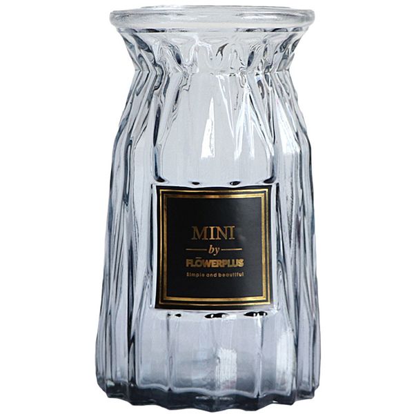 Contracted Glass Vase Origami Flower Arranging Green Plants