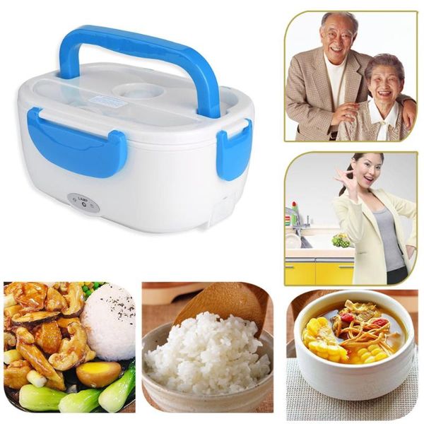 

portable electric heating lunch box heater rice container us plug 110v/eu plug 220v 12v car heated lunch box warmer