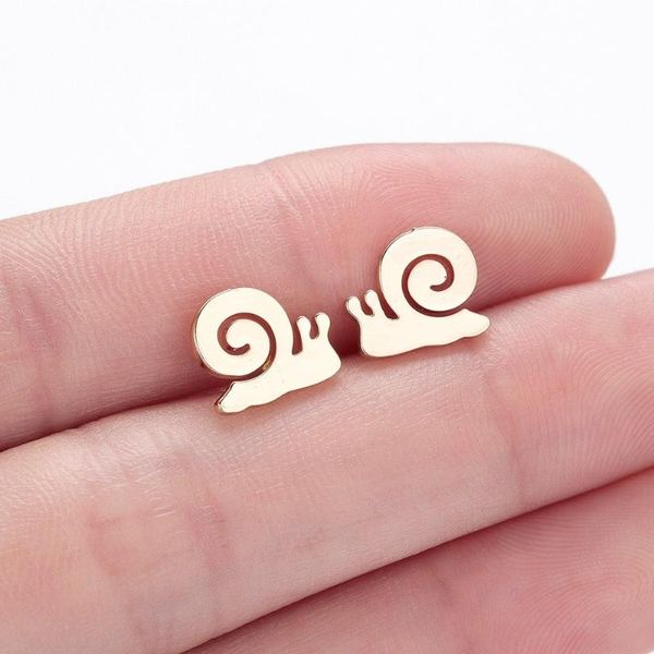 

2pcs / из нержавеющей стали ювелирные изделия новый insect snail женский ювелирные изделия серьги женщин способа earing для женщин серег, Golden;silver