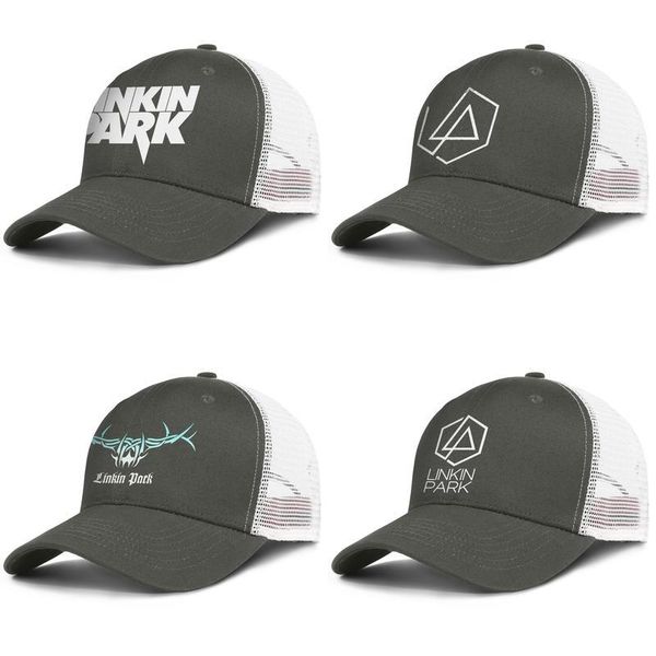 

linkin park logo white army-green mens and women trucker cap ball styles designer sports mesh hats gradient heart black forest red, Blue;gray