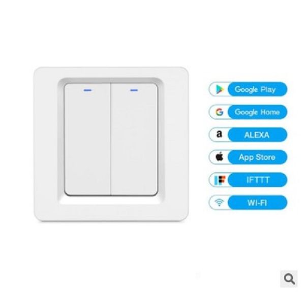 

2020 european wifi key switch european intelligent intelligent switch panel touch switch 100-240v
