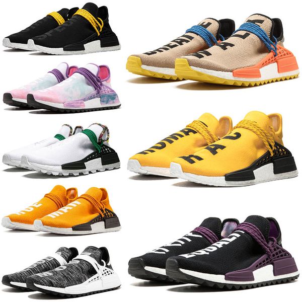 

36-47 PW Mens Primeknit Trainers Fashion Human Race HU Trail Pale nude Equality Yellow Triple-s WHITE Black Womens Sport Sneakers 36-47 off