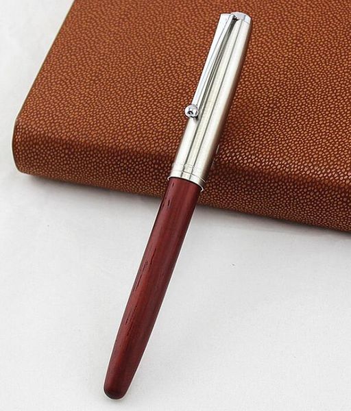 

High Quality Jinhao Vintage Wood Fountain Pen 0.5mm Fine Nib Calligraphy Pens School Office Supplies, Multicolor