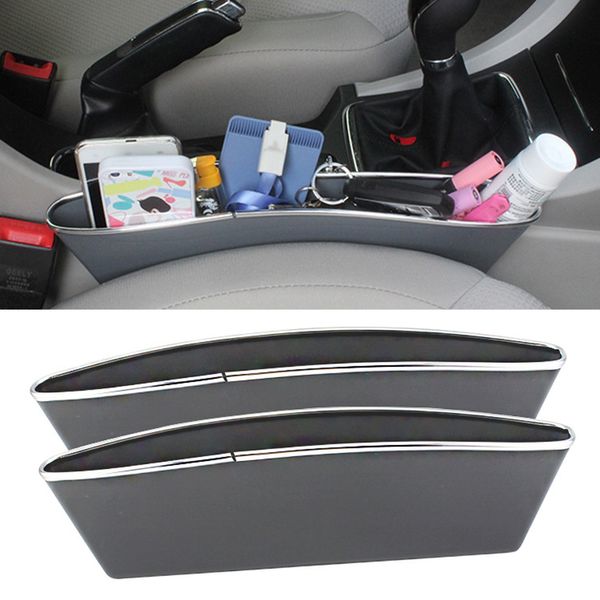 

2pcs seat tidy storage box car seat seam bag coin bag case pocket organizer gap slit pocket automobile accessories