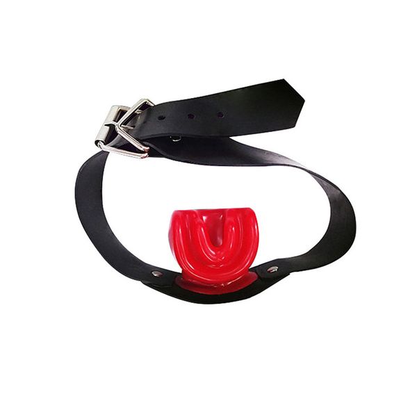 

red latex mouth gag bdsm bondage gear trainer gags bite ser pleasure toys for couples dglx-033