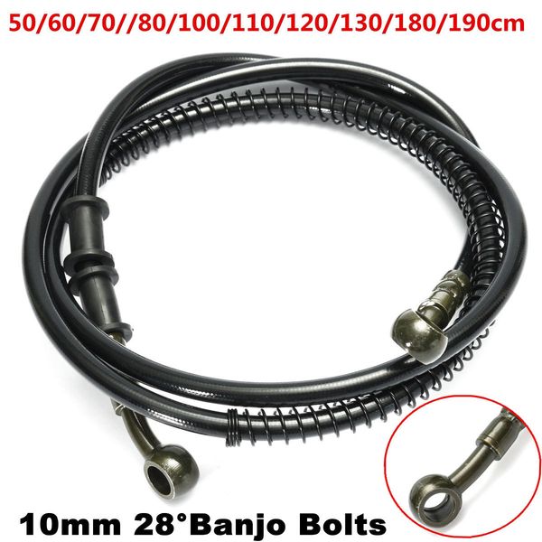 50 centímetros - 190 centímetros da motocicleta trançado Brake Clutch Oil Hose Line Pipe 10 milímetros - 200 centímetros